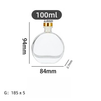 Bouteille diffuseur à roseaux moderne 50ml 100ml 150ml Diffuseur en verre Bouteille diffuseur à la mode