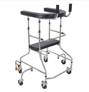 Alat Bantu Jalan 6 Roda Adjustable Stainless Steel untuk Anak dan Dewasa, Walker untuk Hemiplegia - Product Image 3