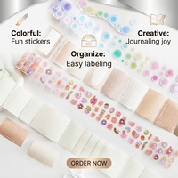 Individuell Bedrucktes Kiss-Cut PET Washi-Klebeband mit Holo-Folien-Aufkleber-Rolle