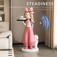 Décoration d'intérieur moderne, plateau pour fille pour meuble TV, artisanat en résine, décoration pour salon, cadeau de Noël pour cadeaux de pendaison de crémaillère