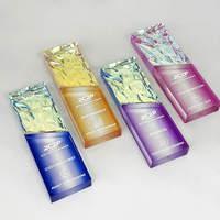 Nouvelle arrivée : plaque en verre cristal dégradé violet, bleu, rose, jaune, arc-en-ciel, trophée