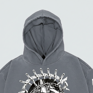 เสื้อฮู้ดผ้าคอตตอนสำหรับผู้ชายเสื้อสเวตเตอร์ขนแกะอบอุ่นเครื่องแต่งกายลำลองมีสไตล์เย็บทนทาน - Product Image 1