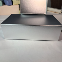 Cajas de Embalaje Plateadas RTS, Caja de Papel Rígido Blanco, Plegable, con Cierre Magnético, Caja de Regalo