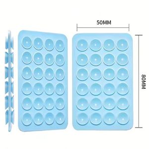 Custom 24 Double Side Anti Slip Suction Cup <b>Silicone</b> Suction <b>Mat</b> Mobile Phone Holder <b>Silicone</b> Sucker Phone Case Sticky Grip - Product Image 4
