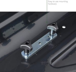 Customized <strong>Black</strong> Rear-Opening Waterproof ABS Roof-Mounted Four-Wheel Cargo Box Spinner Caster Soft Handle Lock Premium <strong>Suitcases</strong> - Product Image 4