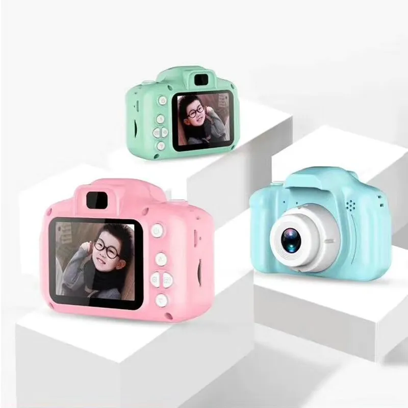 2020 Obral Besar X2 Mainan Mini Kamera untuk Anak Full HD 1080P Digital Portabel Foto Video Layar 2 Inci dengan Game