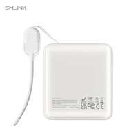 Smile Link - Batería Externa Inteligente de 10000 mAh con Carga Rápida de 22.5W PD, Cable Integrado, Batería de 10k, Nueva