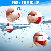 Kit de pêche pour débutants 84 pièces avec flotteurs, hameçons, plombs et émerillons pour la pêche au bar, à la truite, au poisson-chat et au poisson-sole en eau douce – Ensemble de démarrage