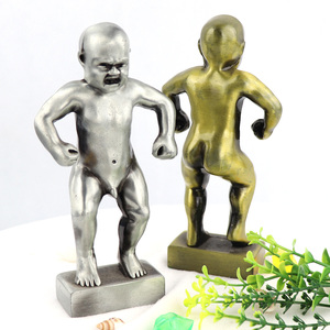 Recuerdos personalizados artesanías de <span class=keywords><strong>Metal</strong></span> regalo decoración del hogar estatua de aleación de Zinc estatuilla de <span class=keywords><strong>Metal</strong></span> 3D - Product Image 3