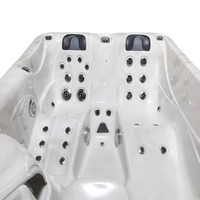 Spa OEM de Chine Fabrication 4 Personne Swim Spa Importé Acrylique Hydro Massage Jet Spa Hot Tub