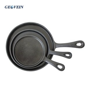 9 grilles plat en fonte antiadhésif noir, poêle à crêpe pour omelettes aux œufs - Product Image 5