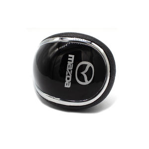 Pommeau de levier de vitesse en cuir noir pour voiture Mazda, transmission automatique, ergonomique, pour voitures Mazda - Product Image 2