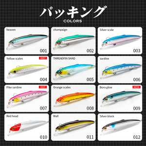Leurres de pêche Hunthouse Minnow 90/125/147mm, leurres durs flottants, wobblers, jerkbaits, matériel de pêche artificiel pour bar et <span class=keywords><strong>brochet</strong></span> - Product Image 4