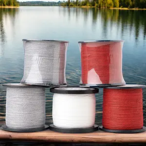 Filet multifilament de ligne de pêche tressée à 4/8 brins pour filets de pêche durables