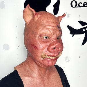 <span class=keywords><strong>Masque</strong></span> de <span class=keywords><strong>cochon</strong></span> effrayant pour fête d'Halloween, accessoires de costume de film d'<span class=keywords><strong>horreur</strong></span>, <span class=keywords><strong>masque</strong></span> réaliste en silicone en forme de visage de <span class=keywords><strong>cochon</strong></span> - Product Image 3