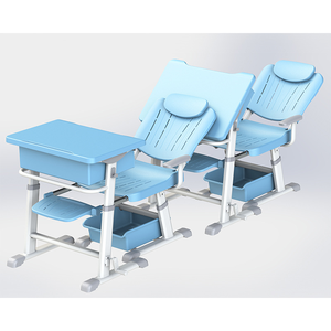 Durable Modern Steel School Chair Arm Desk Adjustable Height <b>Foldable</b> Stackable Eco-Friendly Writing <b>Table</b> for Classroom - Product Image 6