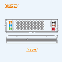 DC12v 24v 48v 150w Tension Constante Led Driver 30w 60w 100w 150w 200w 300w 400w 500w LED alimentation pour bandes