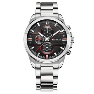 Nuovo arrivo di lusso da uomo per Curren 8274 orologio al quarzo con quadrante in vetro da finestra cinturino in lega Miyota movimento classico orologio di marca per <span class=keywords><strong>Busi</strong></span> - Product Image 3
