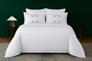 Funda de almohada Lobelia Laurel, funda de cojín floral botánica azul, tela suave y transpirable, elegante diseño de hojas de laurel - Product Image 3