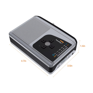 Reproductor de Casetes Portátil Retro con Radio AM/FM y Altavoz, Convertidor de MP3, Funciona con Batería, Cuerpo de Plástico, USB - Product Image 4