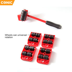 5Pc Portable Furniture Penggerak Transportasi Set dan Bergerak Slider Alat Kit dengan Pengangkat Roda - Product Image 3