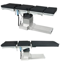 Mesa de Operaciones Económica con Brazo en C, Base Ultrafina en Forma de T y Tablero de Fibra de Carbono para Cirugía Intervencionista