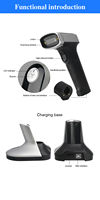 Escáner de Código de Barras Inalámbrico Portátil DS6520B-1D 1D con Buen Rendimiento, Interfaz USB, Lector de Códigos QR Popular, Disponible en Stock