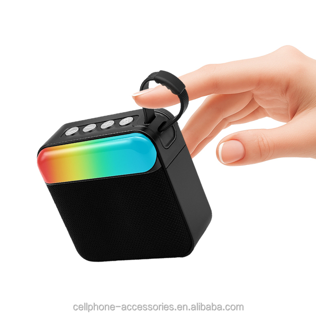 Portable for Bluetooth Speaker for Outdoor Activities RGB LED Lighting Waterproof Woofer Battery Power Source Memory Card