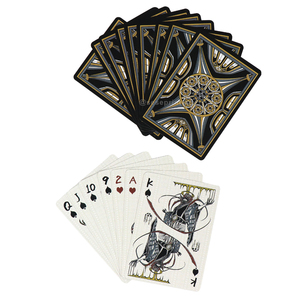 Fabricant de jeux de cartes à jouer amusants en feuille d'or personnalisés Cartes de poker à impression couleur avec boîte d'emballage - Product Image 4