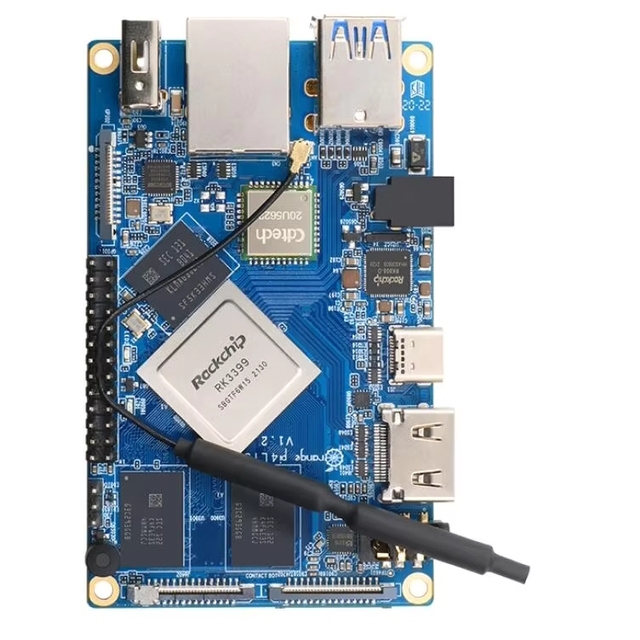 ZYSY Orange Pi 4 Lts Single Board Computer 4GB RAM 16 EMMC Wifi BT5.0 Demo Support Android Ubuntu Debian OS Development