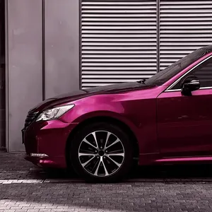 Liquide métal violet PVC corps décalcomanie auto-adhésif PET sans bulles voiture accessoires décoration voiture changement couleur vinyle Film - Product Image 4