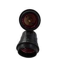 Support de lampe E27 durable d'Amérique du Sud Support en caoutchouc plastique avec vis à fil pour le Venezuela, le Panama et d'autres pays