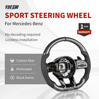 Volant personnalisé en fibre de carbone forgée Plug & Play pour Mercedes-Benz Classe C, E, S (W204, W205, W167, W212, W213, W222)