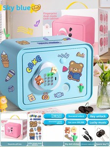 Grande tirelire carrée en plastique Electronic Atm Password Lovely Sustainable Smart Money Counting Safe Boxes Security for Kids - Product Image 6