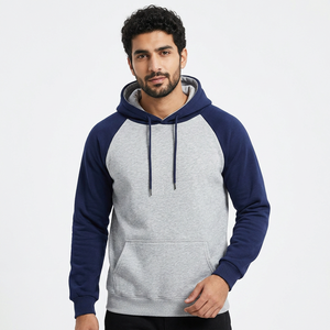 Color Collision Hoodie Men Women Autumn Winter Loose Oversized Clothing Warm Fleece Raglan Splicing Hooded Couple <b>Sweatshirts</b> - Product Image 1