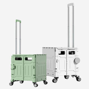 Chariot de courses pliable, organisateur de rangement, chariots de courses et chariots avec roues pour supermarché - Product Image 6