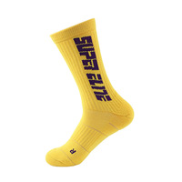 Chaussettes de basket-ball pour hommes Elite lettre fluorescente serviette bas fission tendance chaussettes de sport chaussettes antidérapantes