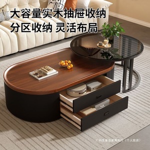 Vintage Style <b>Coffee</b> <b>Table</b> Wood Top Wrought Iron Frame Minimalist Design For Small Apartments And Balconies - Product Image 2