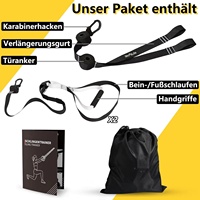 Ensemble d'entraînement Wellshow Sling Trainer pour entraînement complet du corps, renforcement musculaire, entraînement à domicile, résistance au poids du corps, ancre de porte, crochet mousqueton
