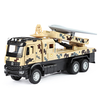 Camion et voiture militaires à rétrofriction de haute qualité en métal moulé sous pression, modèle à piles au lithium pour garçons