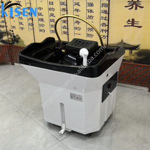 Kisen Movable Heating Water Head Therapy Thai Spa <b>Portable</b> Shampoo Basin Shampoo <b>Bed</b> for Salon Head Water Therapy - Product Image 1