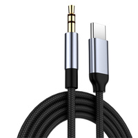 Cable de Audio Auxiliar Tipo C a Conector de 3.5mm, Adaptador para Altavoces de Auto, Tipo C a 3.5, Accesorios para Teléfono, Cable Adaptador USB C