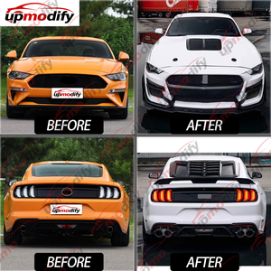 Kit de Carrocería Retrofit de Fábrica para <span class=keywords><strong>Ford</strong></span> <span class=keywords><strong>Mustang</strong></span> 2018 2019 <span class=keywords><strong>2020</strong></span> 2021 2022 2023, Actualización a <span class=keywords><strong>GT500</strong></span> <span class=keywords><strong>Shelby</strong></span>, Conjunto de Parachoques - Product Image 2