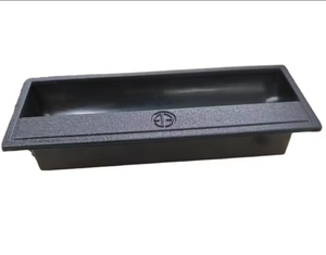 Hengsheng LS711 Plastic <strong>Black</strong> Cabinet Handles ABS for Wardrobe Kitchen &amp; Gym-Durable Eco-Friendly Flush Pull Handles - Product Image 5