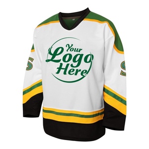 Maillots de hockey sur glace rétro personnalisés brodés respirants pour hommes et femmes, vêtements de sport en polyester, impression numérique, logo personnalisé, nom d'équipe, marque - Product Image 3