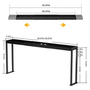 Estante de especias de metal negro de 4 niveles, altura ajustable, tipo de pie moderno para estufa de cocina y almacenamiento de encimera - Product Image 1