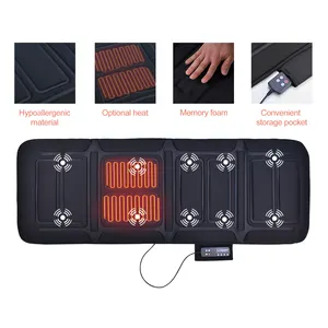 Body Vibration Motors And Therapy Heating Pad Massage Bed Topper Memory Foam Mattress For Adults