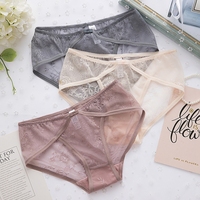 String Sexy en dentelle, Lingerie Invisible pour Femme, Culotte sans couture, sous-vêtements pour dames, Tanga, jupe-Culotte transparente