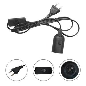 Enchufe de luz colgante <span class=keywords><strong>E27</strong></span>, Kit de portalámparas colgante, Cable de tela colorido, accesorio de iluminación colgante con enchufe de interruptor - Product Image 5