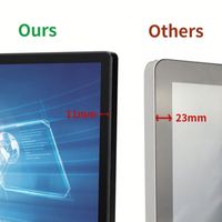 Moniteur LCD Tactile Mural de 18,5, 21, 22, 24 Pouces avec Boîtier Métallique pour Android, Windows, Linux, Tablette PC Industrielle